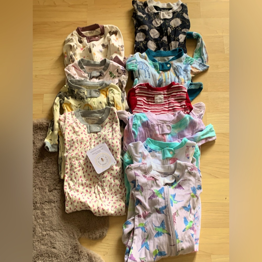 Lot of 10 Burts Bees Pajamas